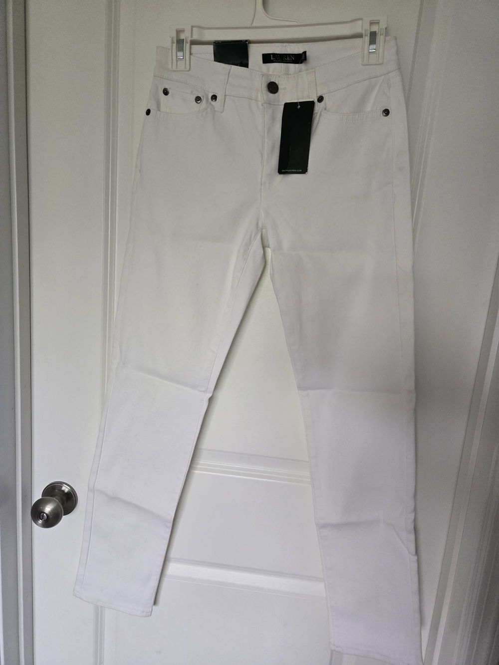 Lauren Ralph Lauren Classic Skinny Curvy Jeans - White